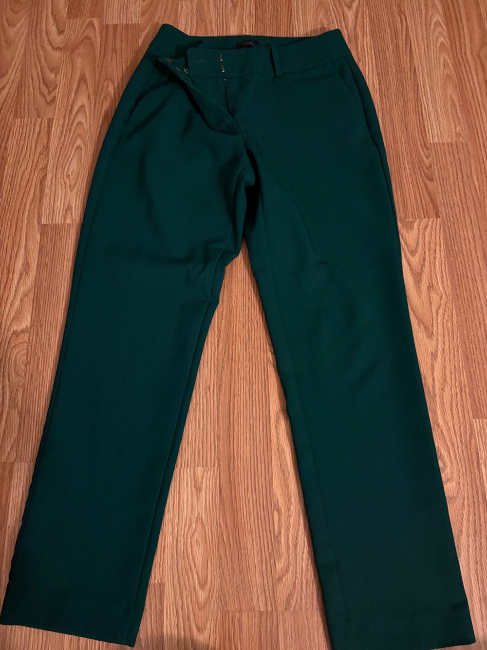 Women's Forest Green Straight Leg Pants